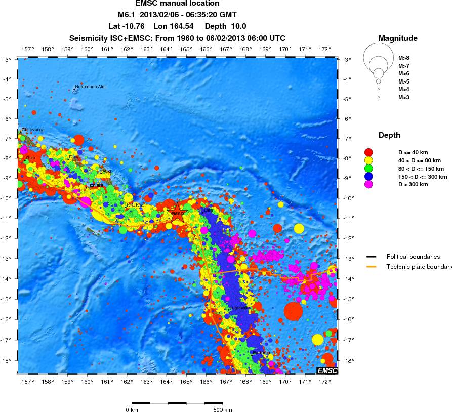 wide historical seismicity