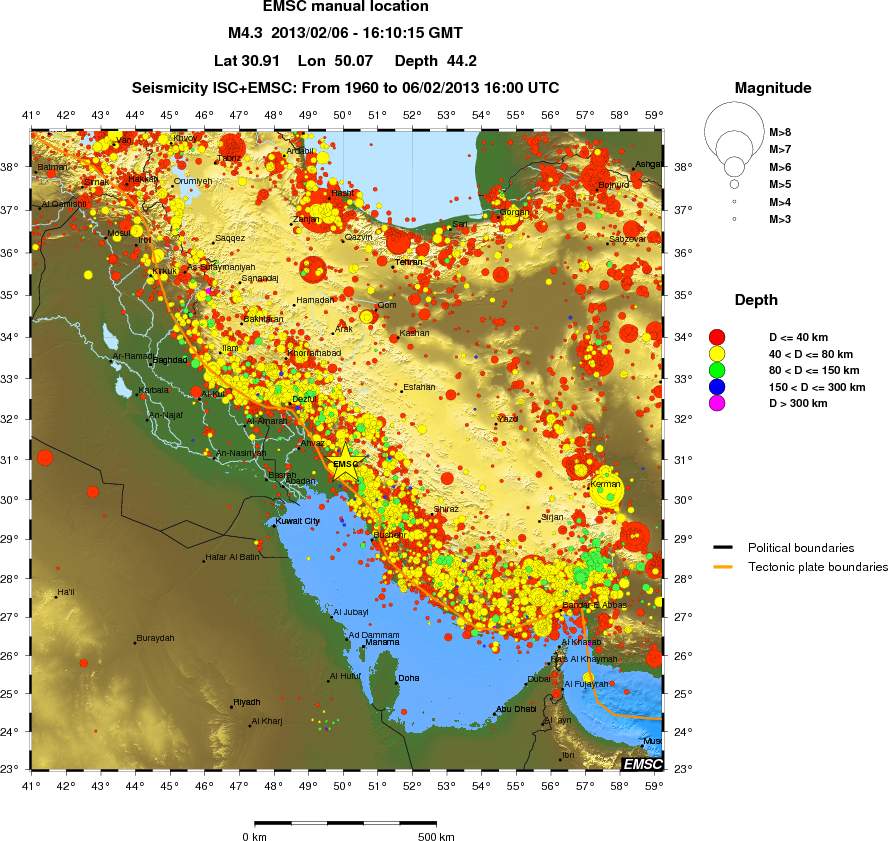 wide historical seismicity