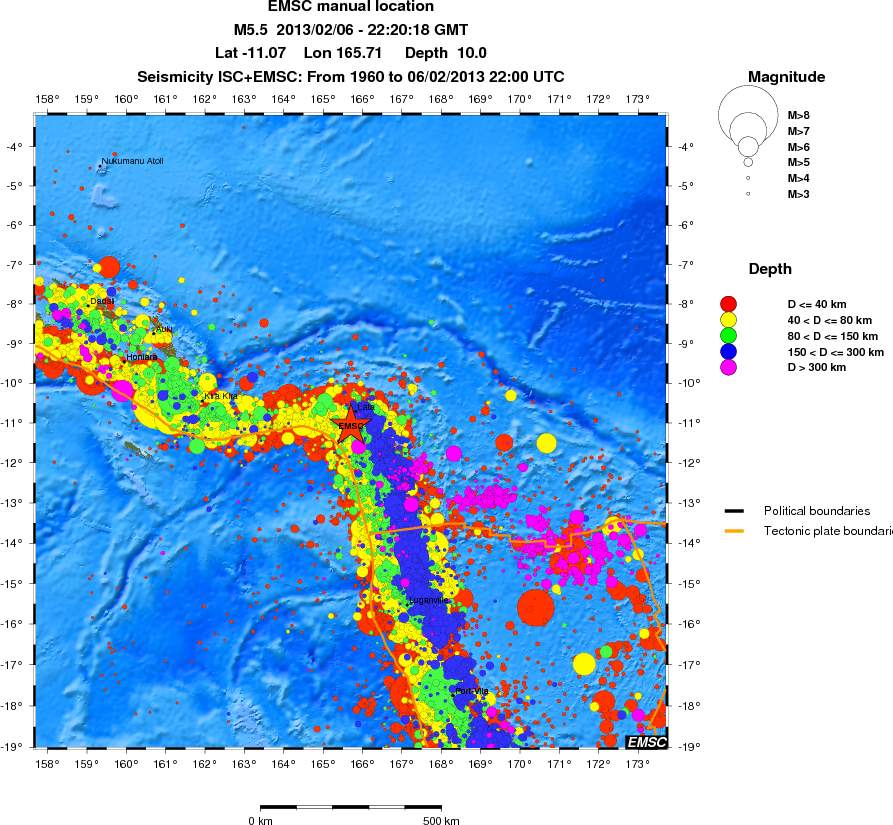 wide historical seismicity