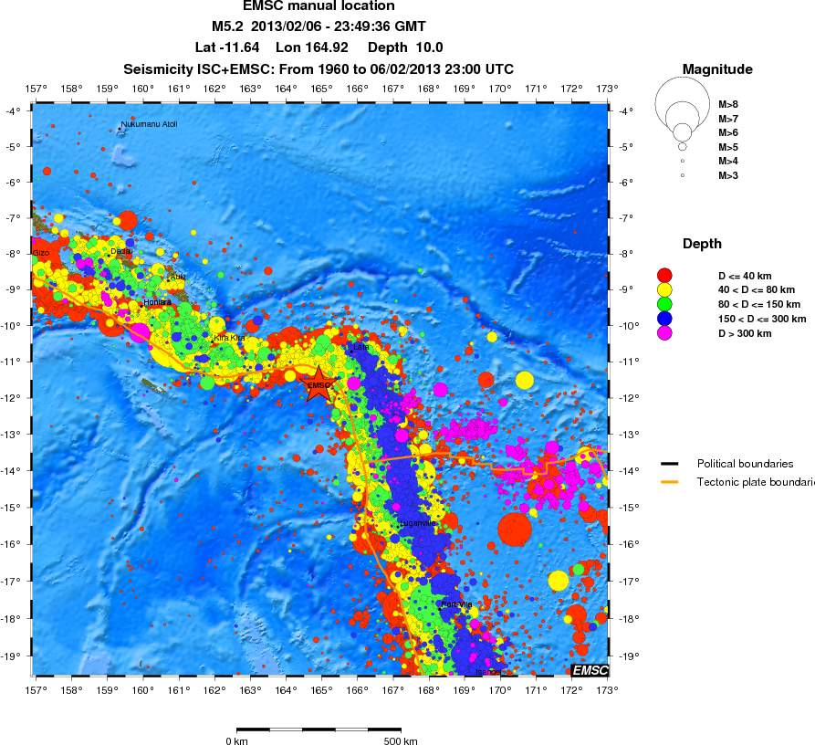 wide historical seismicity