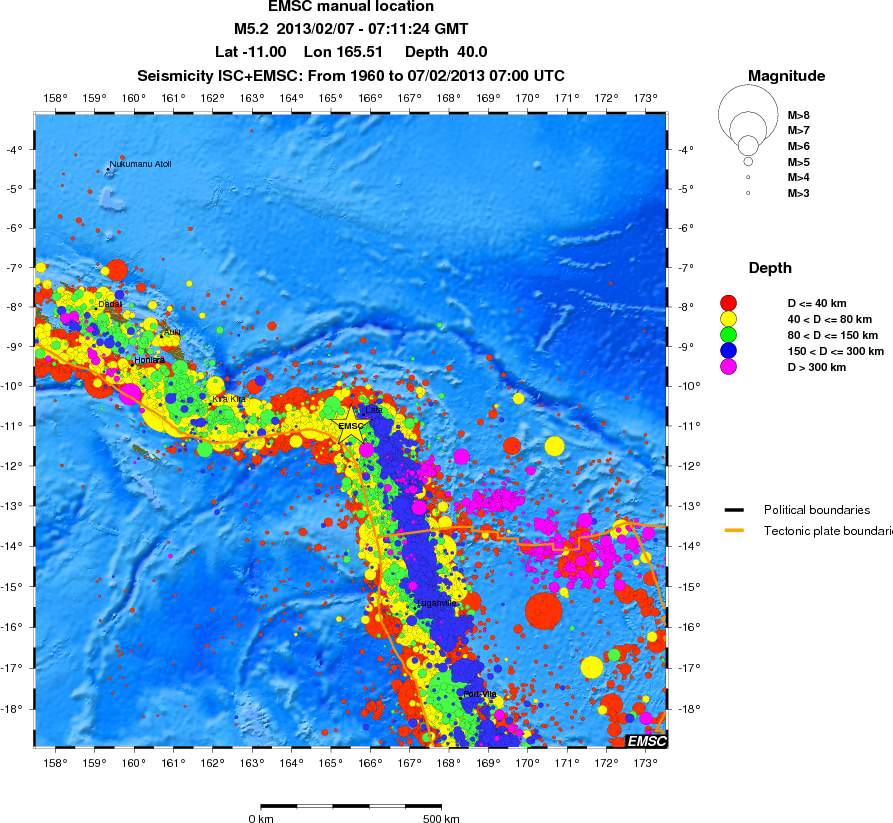 wide historical seismicity