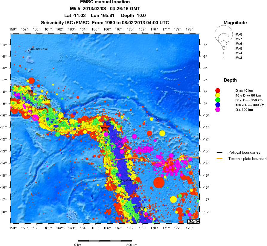 wide historical seismicity