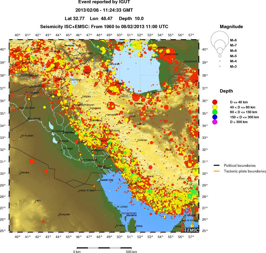 wide historical seismicity