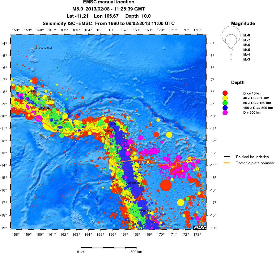 wide historical seismicity