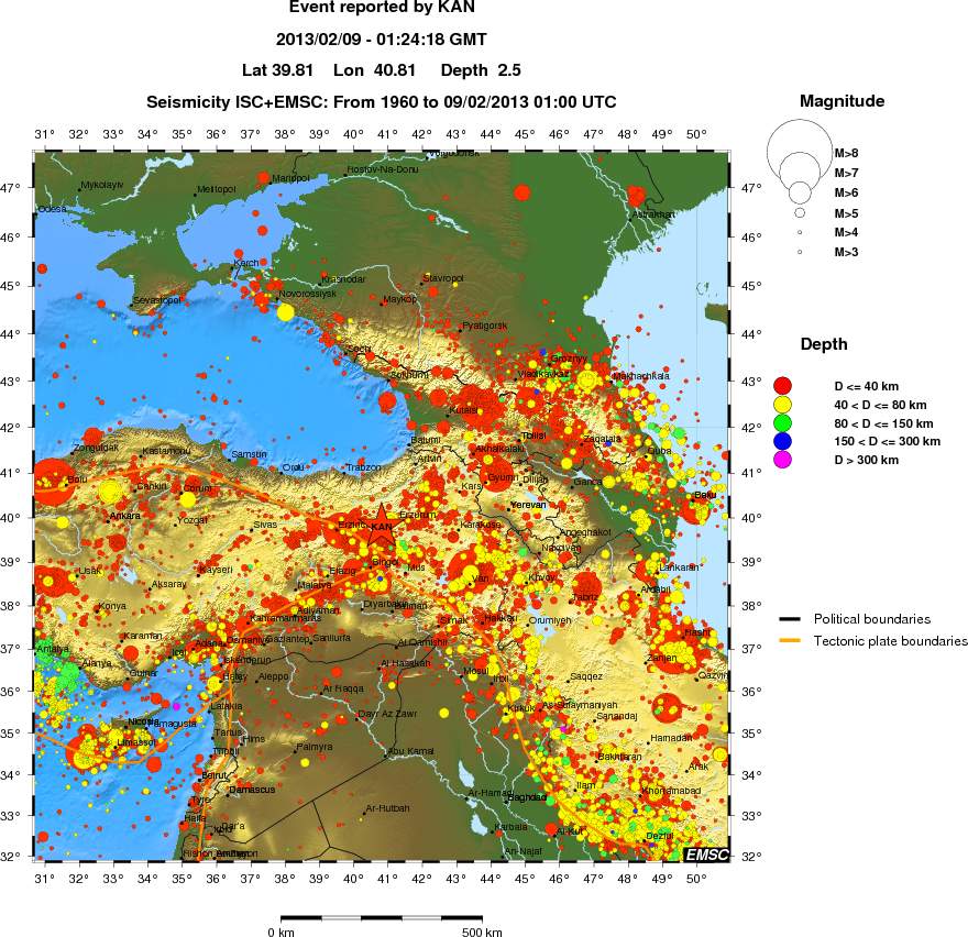 wide historical seismicity