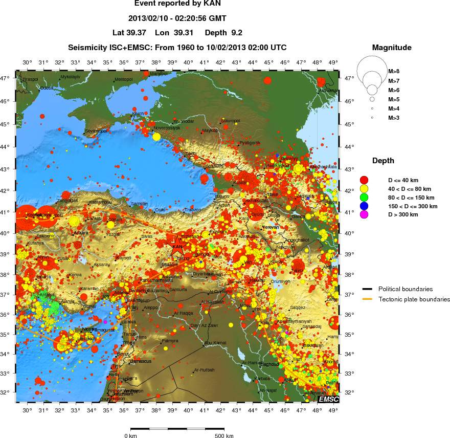 wide historical seismicity