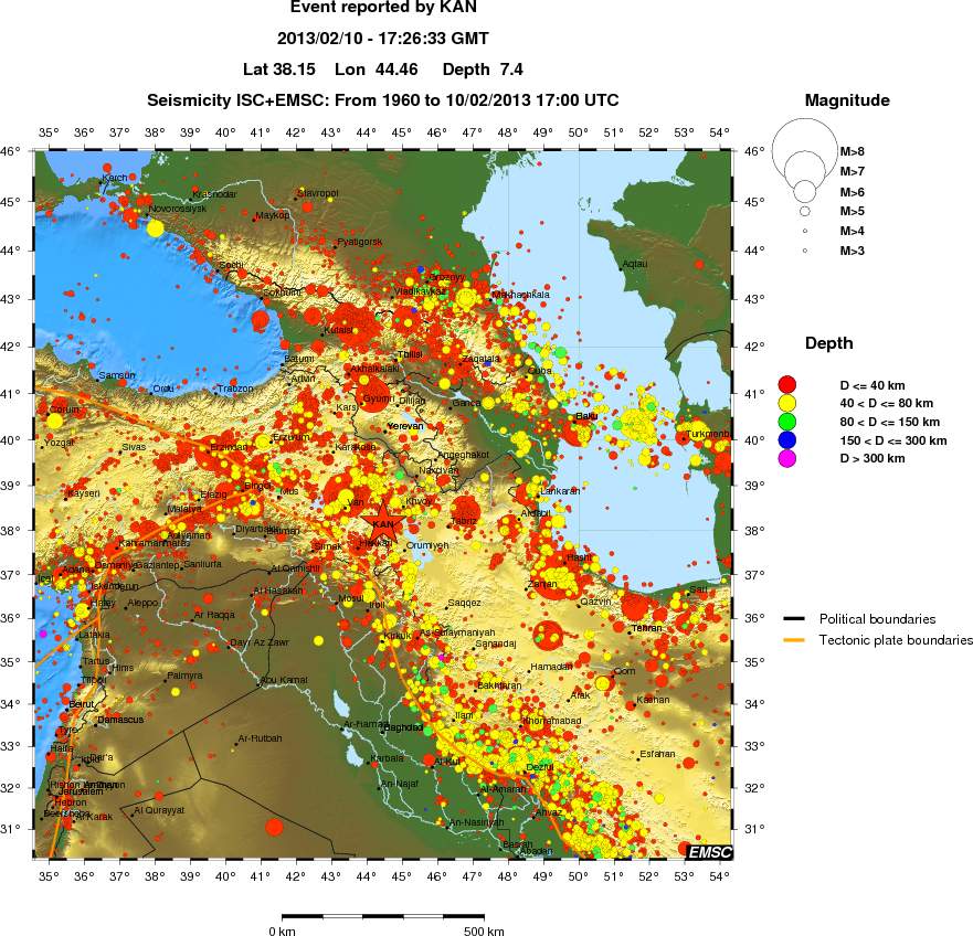 wide historical seismicity