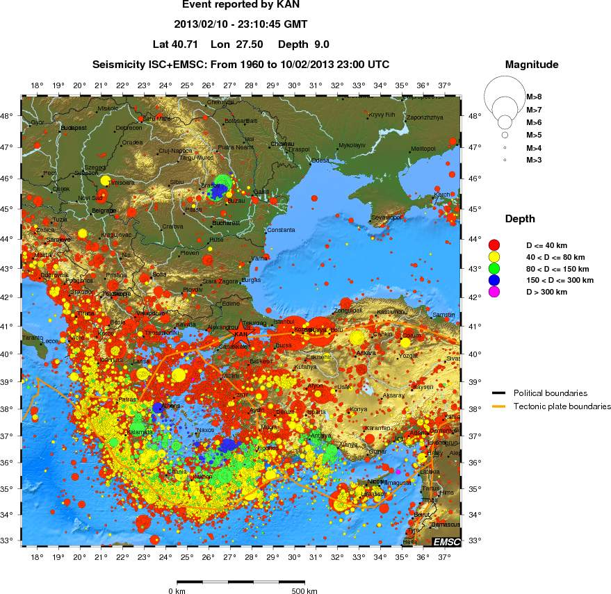 wide historical seismicity
