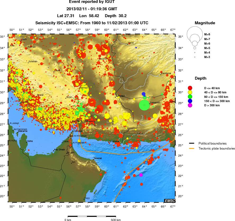 wide historical seismicity