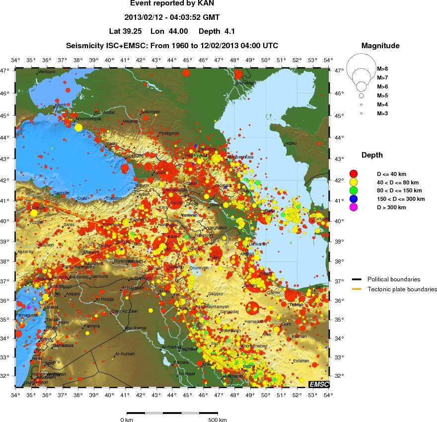 wide historical seismicity