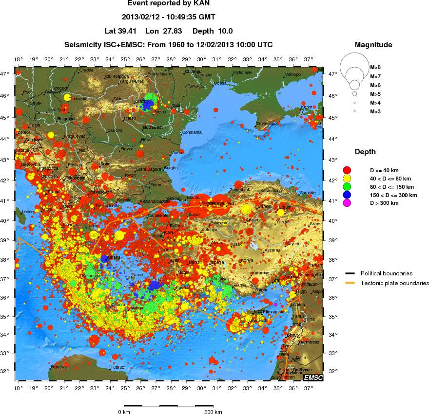 wide historical seismicity