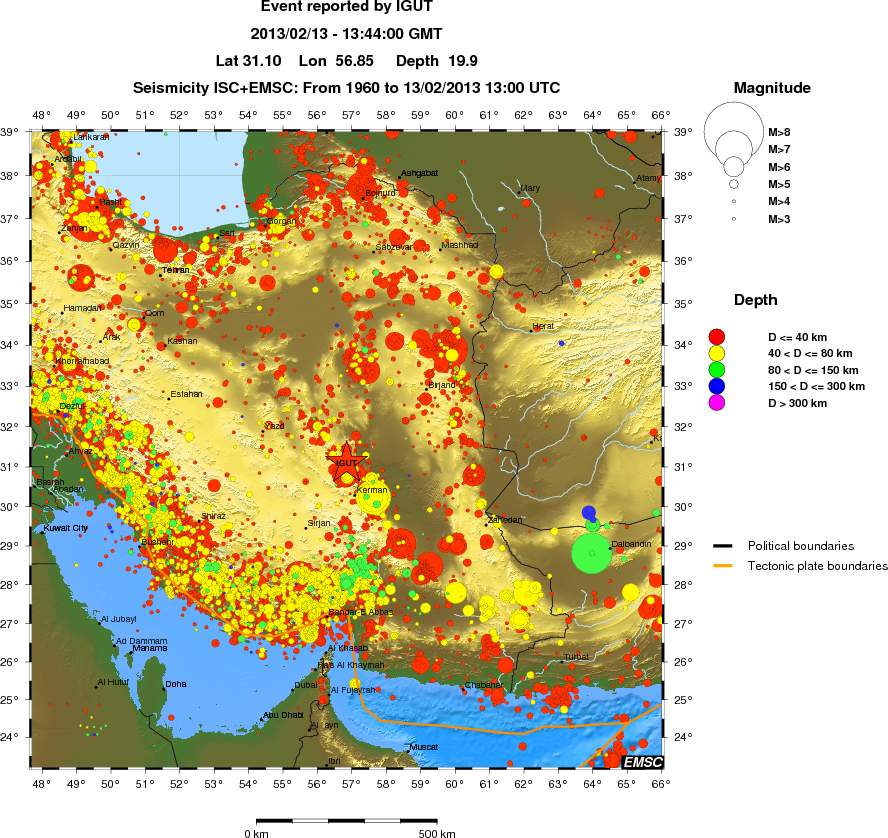 wide historical seismicity