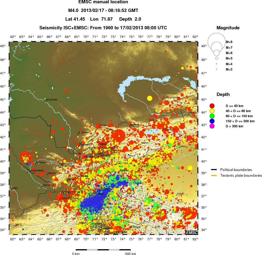 wide historical seismicity
