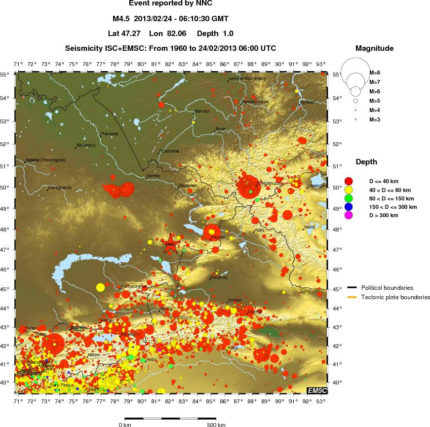 wide historical seismicity