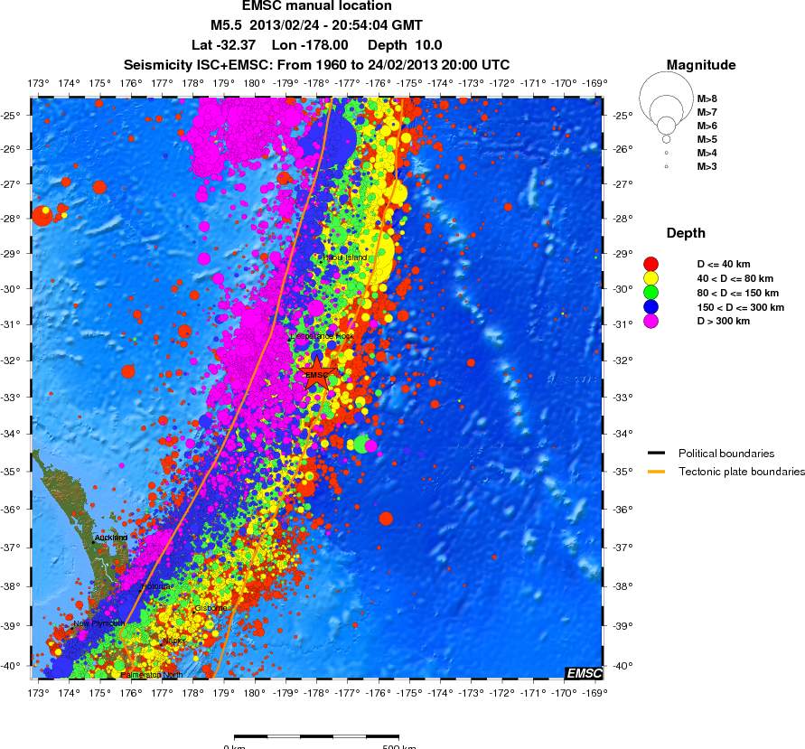 wide historical seismicity