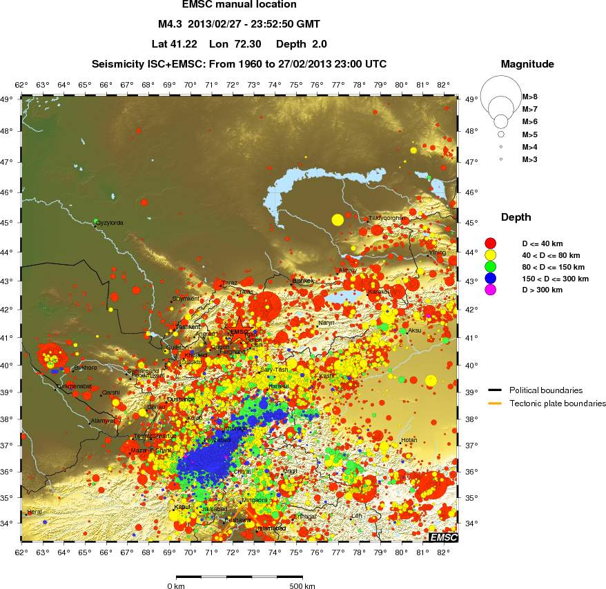 wide historical seismicity