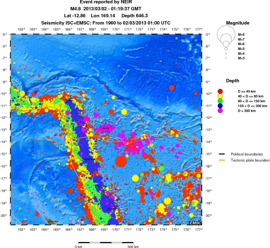 wide historical seismicity