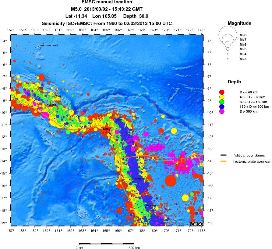 wide historical seismicity