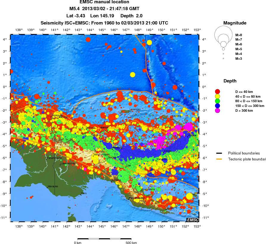 wide historical seismicity