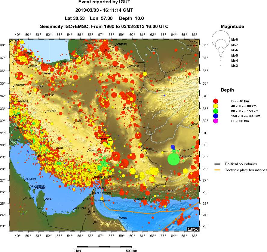 wide historical seismicity