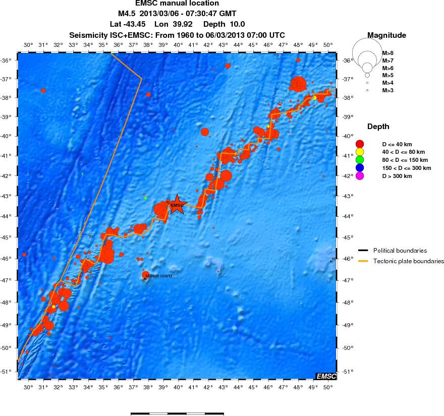 wide historical seismicity