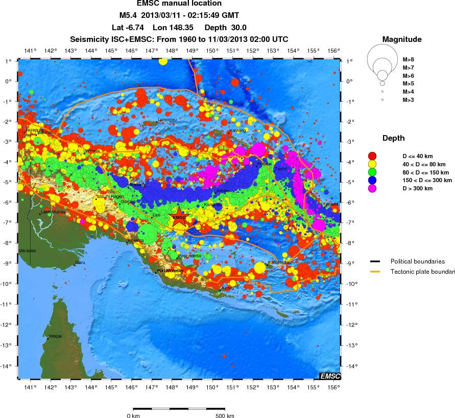 wide historical seismicity