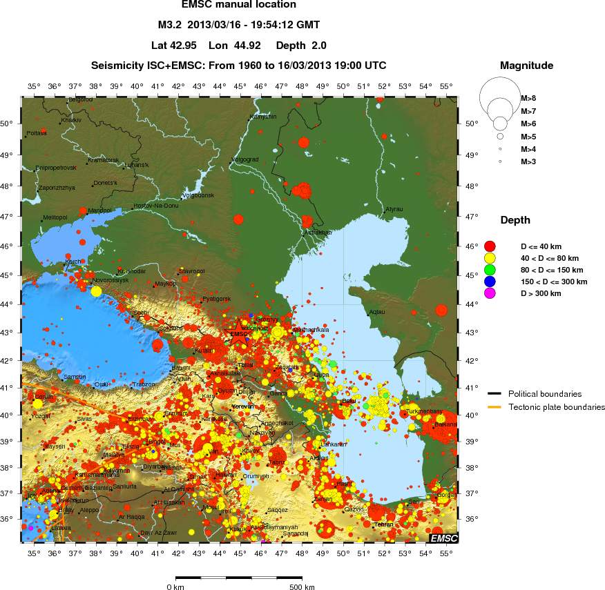 wide historical seismicity