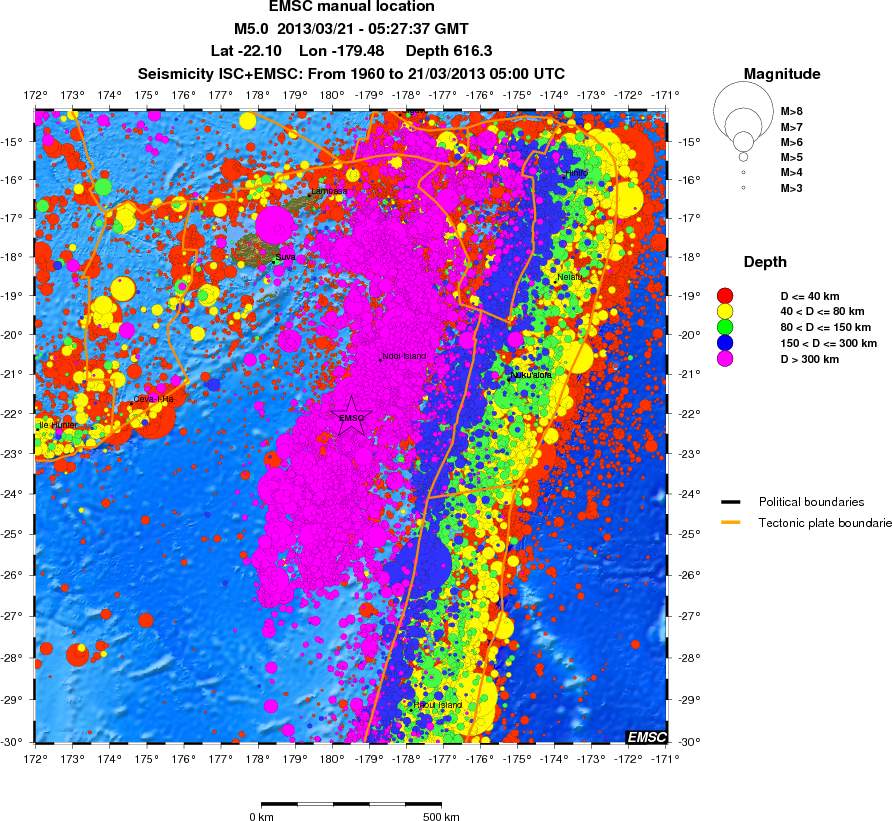 wide historical seismicity