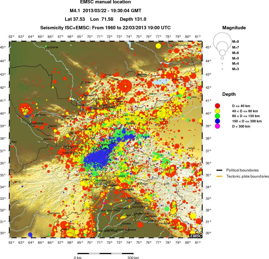 wide historical seismicity