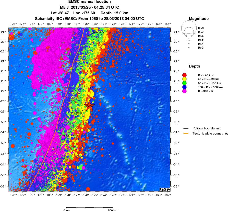 wide historical seismicity