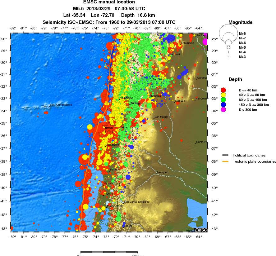 wide historical seismicity