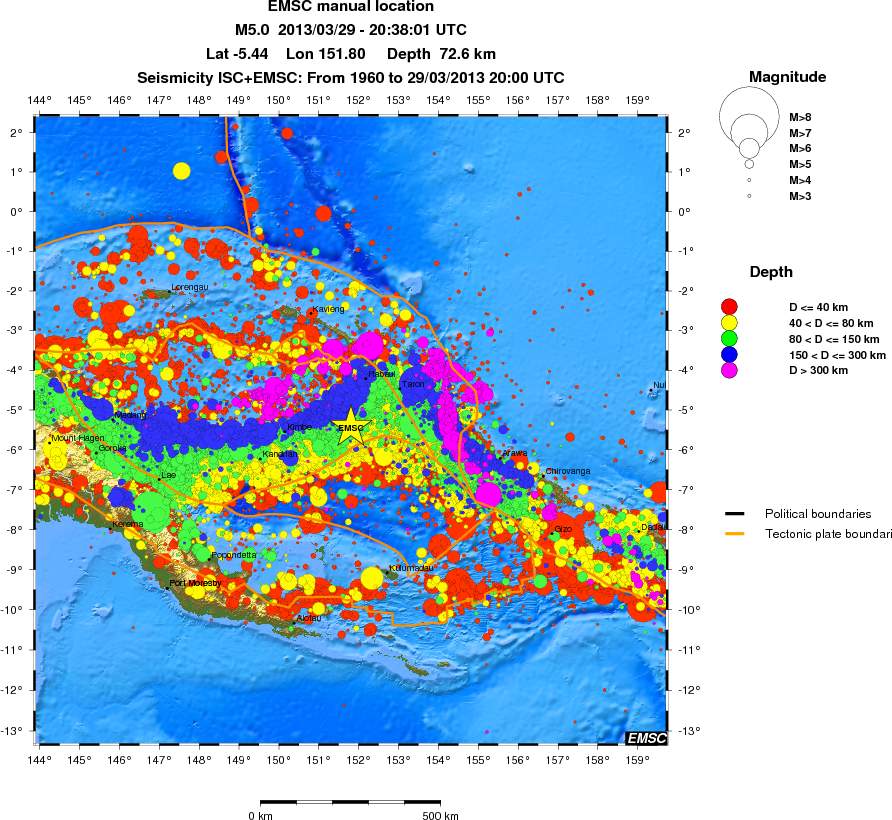 wide historical seismicity