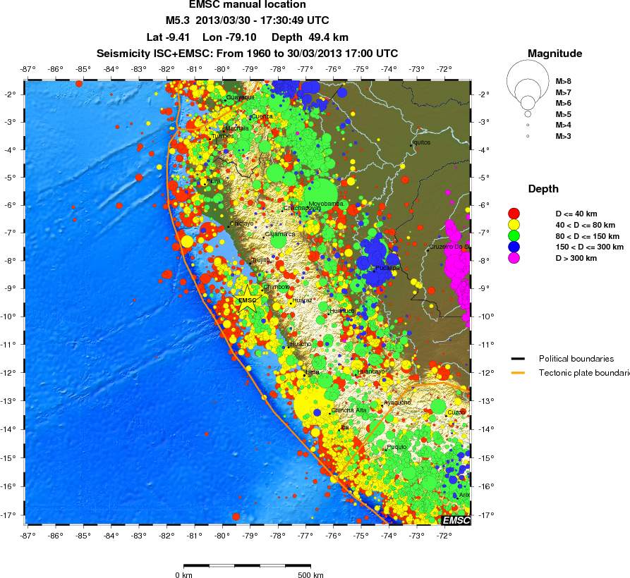 wide historical seismicity