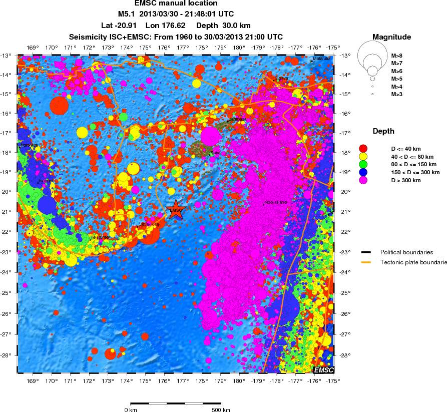 wide historical seismicity