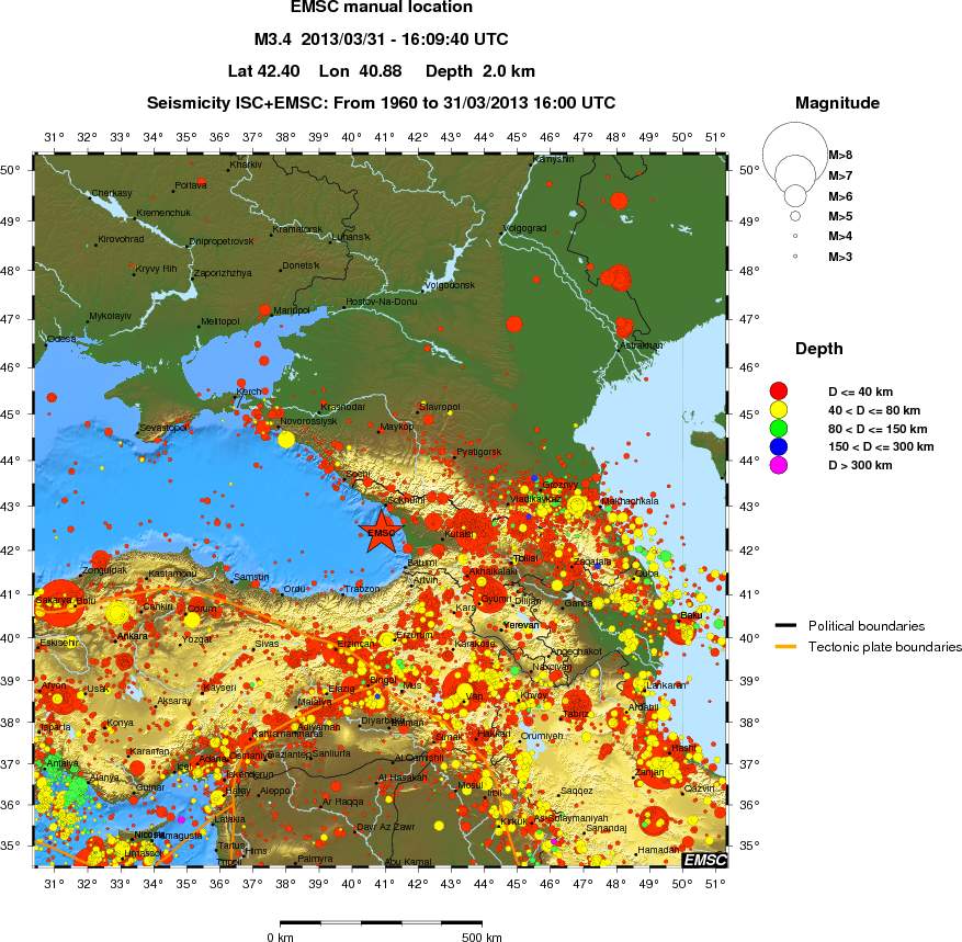 wide historical seismicity