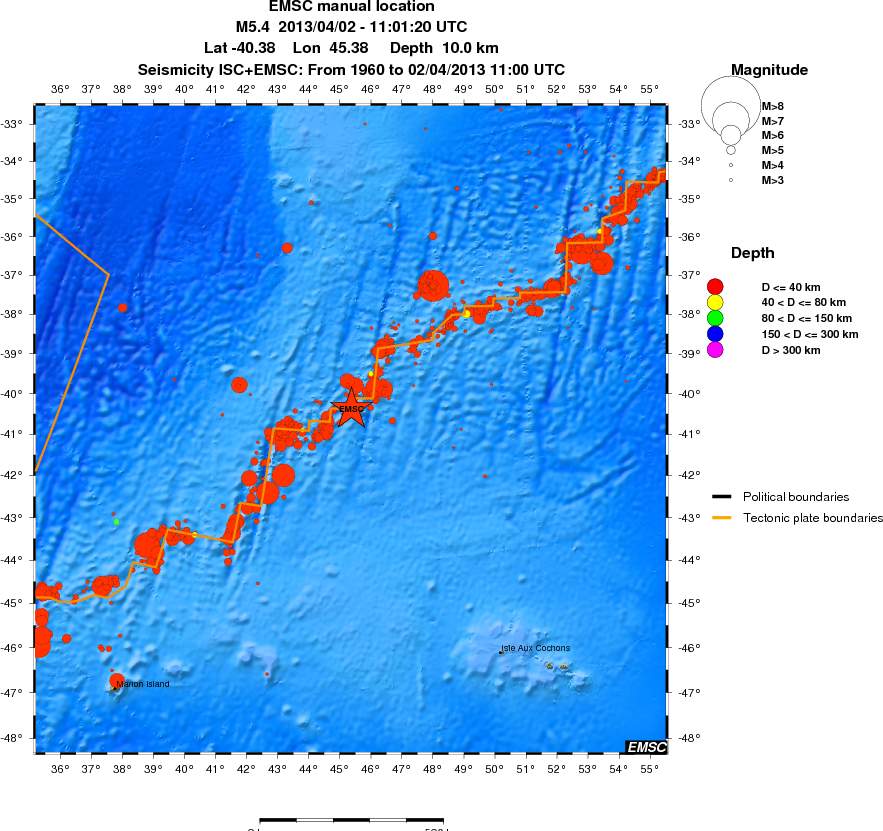 wide historical seismicity
