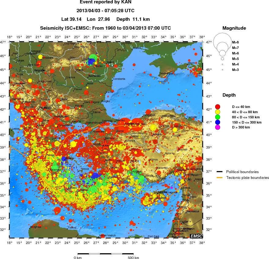 wide historical seismicity