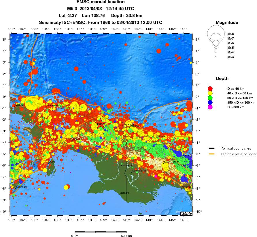 wide historical seismicity