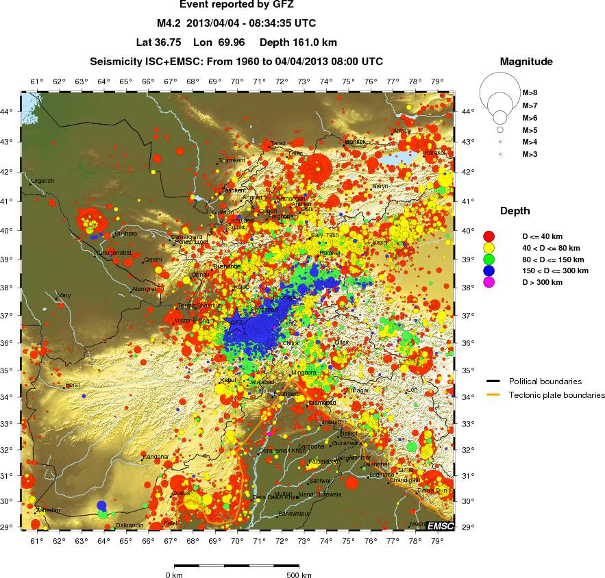 wide historical seismicity