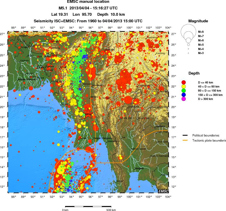 wide historical seismicity