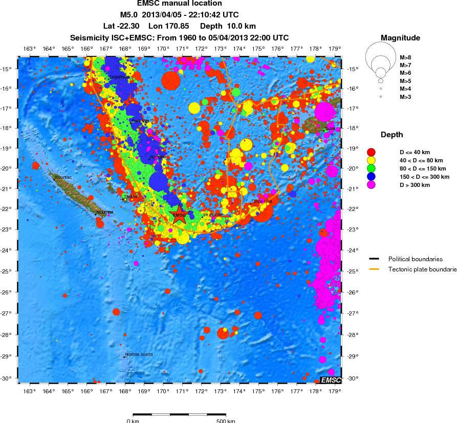 wide historical seismicity