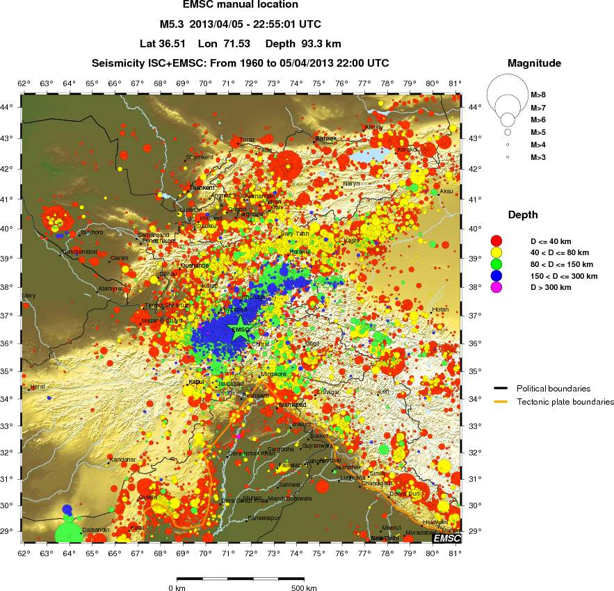wide historical seismicity