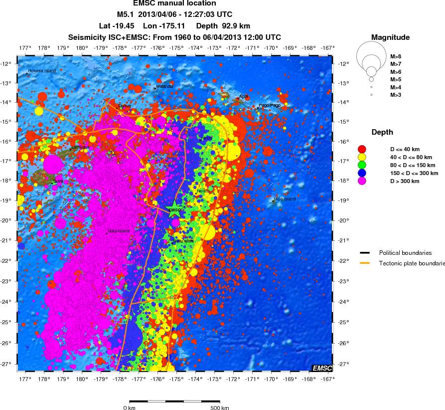 wide historical seismicity