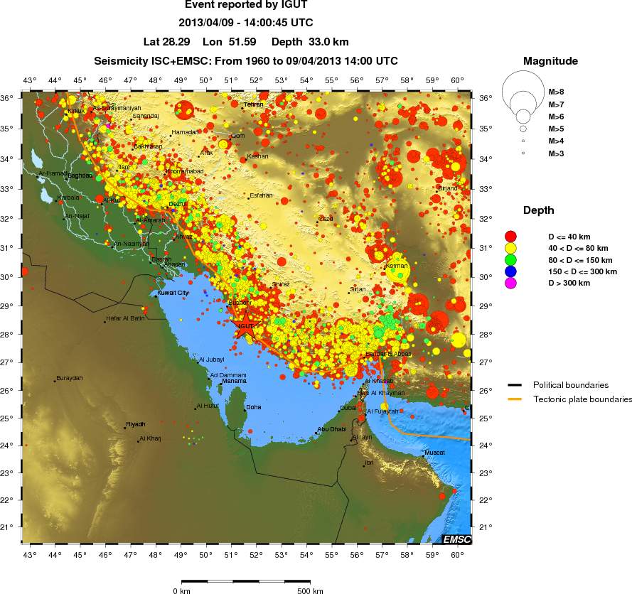wide historical seismicity