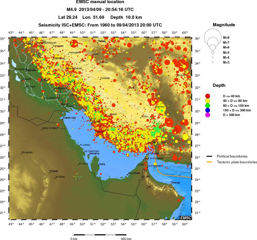 wide historical seismicity
