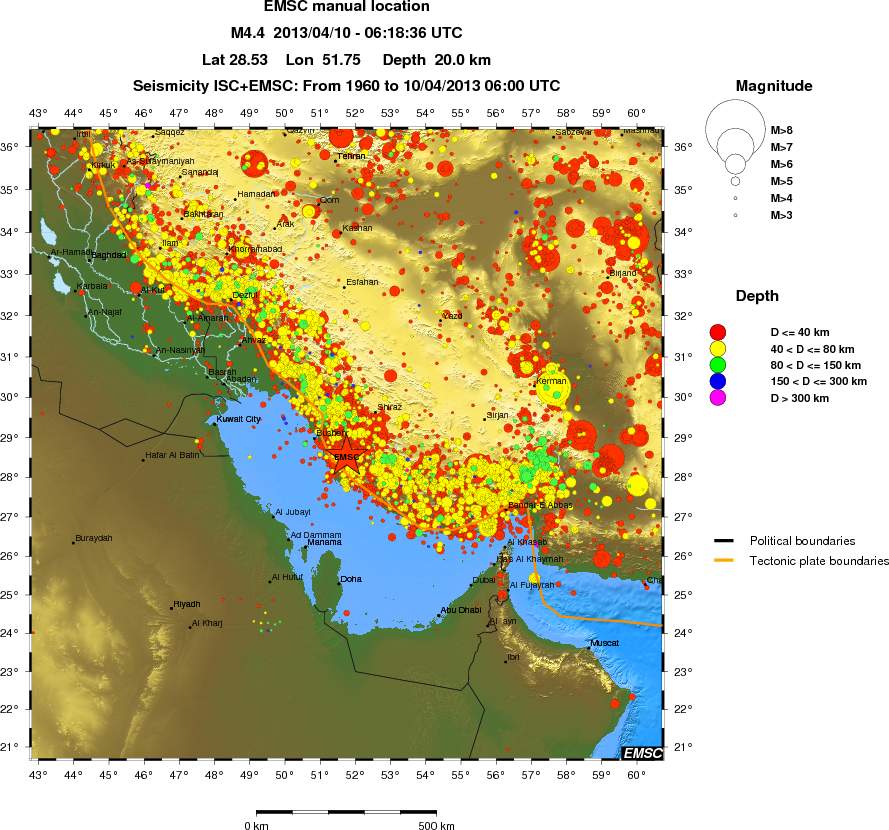 wide historical seismicity