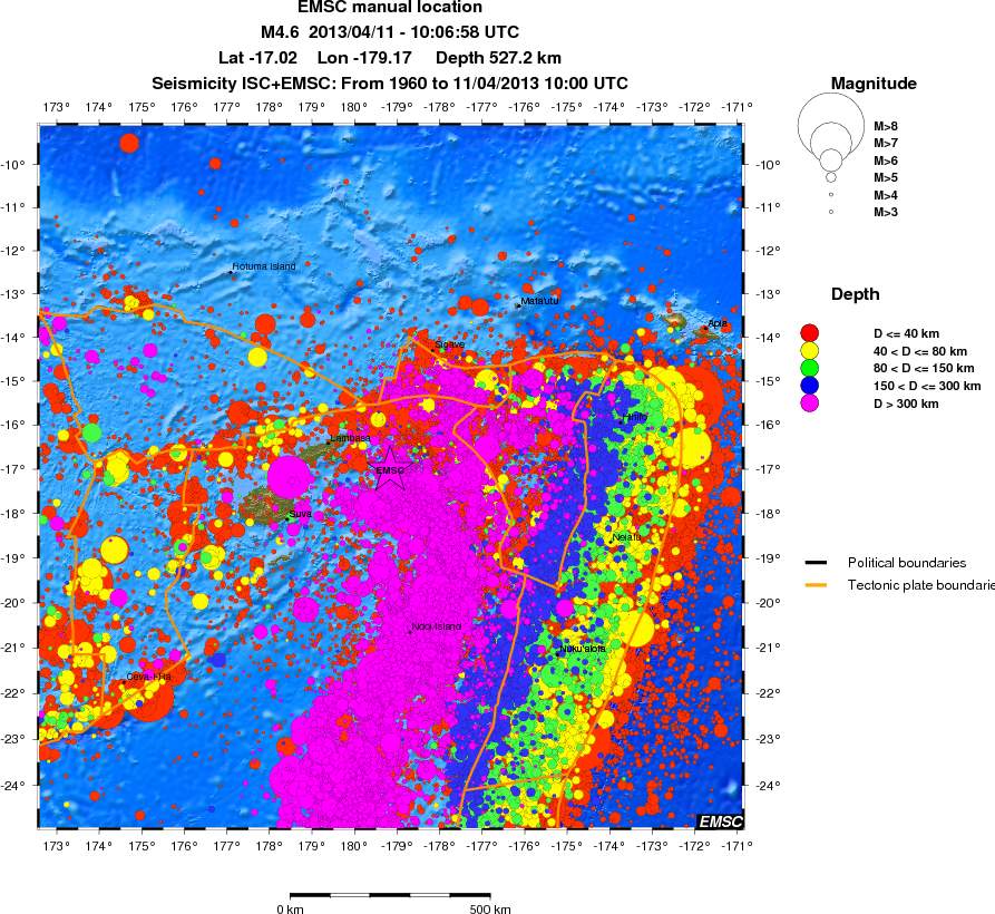 wide historical seismicity
