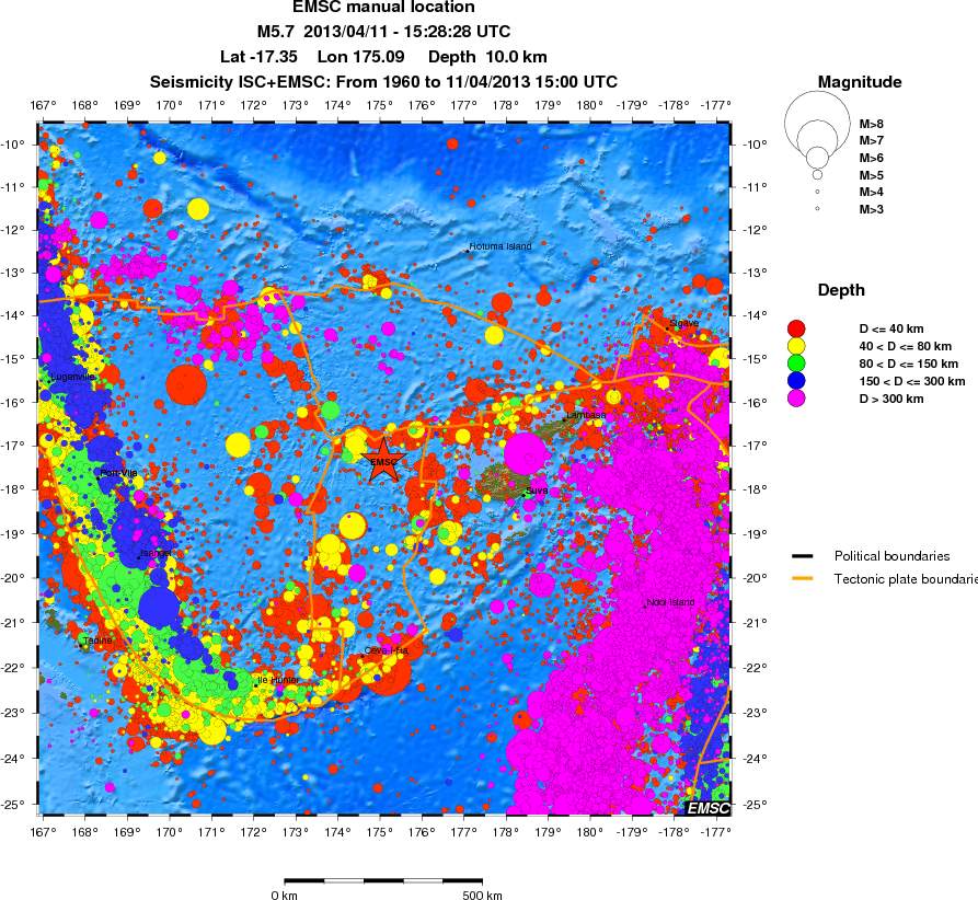 wide historical seismicity