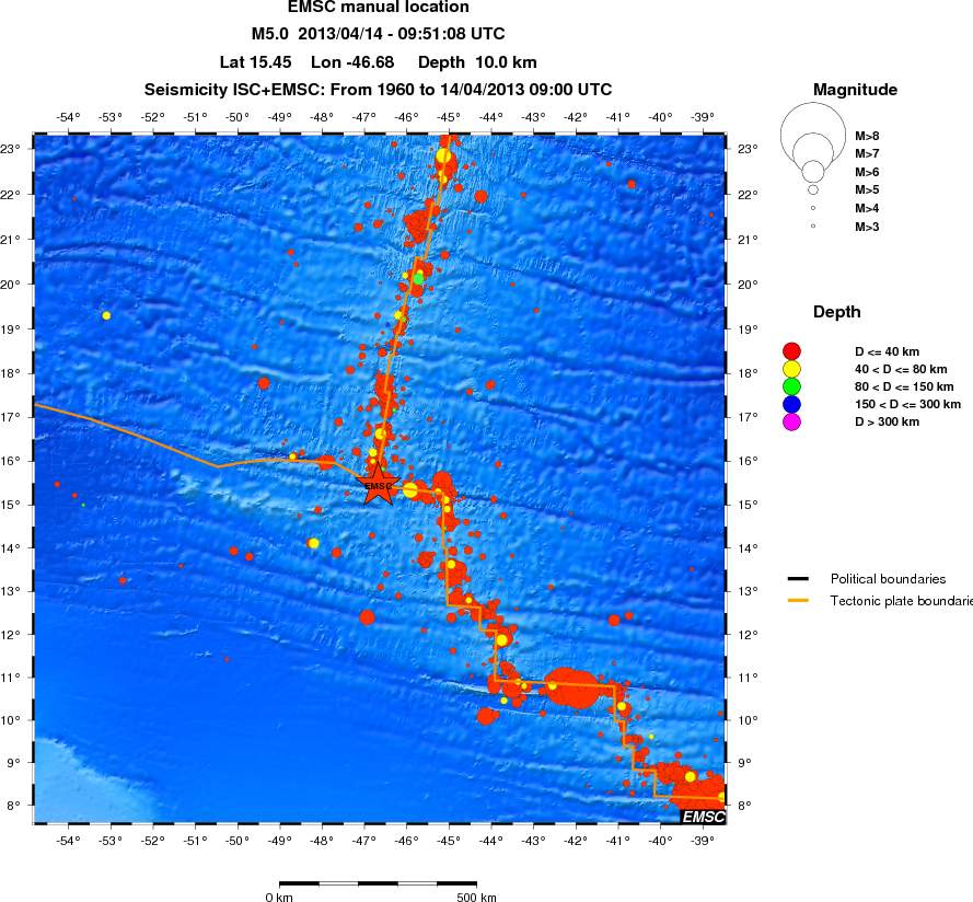wide historical seismicity