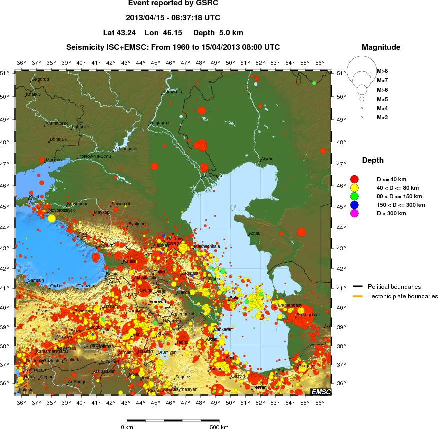 wide historical seismicity